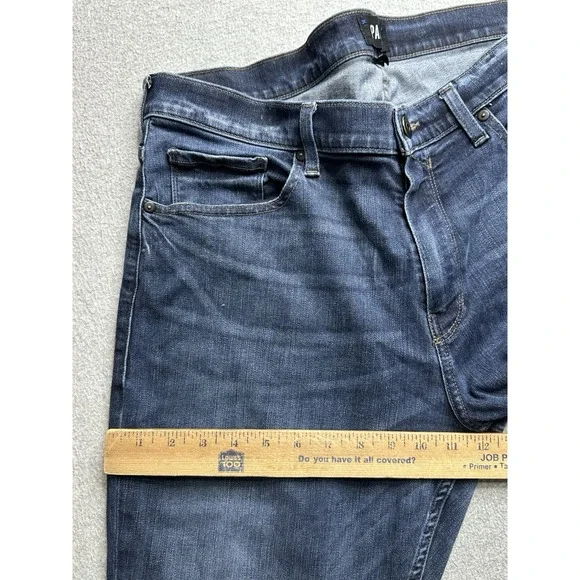 Paige Jeans Adult 36x31 Blue Denim Federal Slim Straight Stretch Normcore Mens